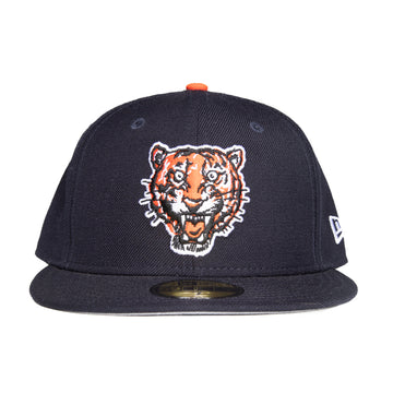 New Era Detroit Tigers 59Fifty Fitted - Navy/Orange Top Button