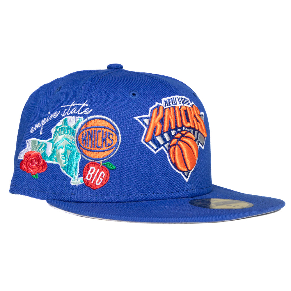 New Era New York Knicks "State Patch" 59Fifty Fitted - Blue