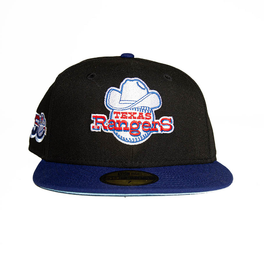 New Era Texas Rangers 59Fifty Fitted - Traditionally Twisted - Black