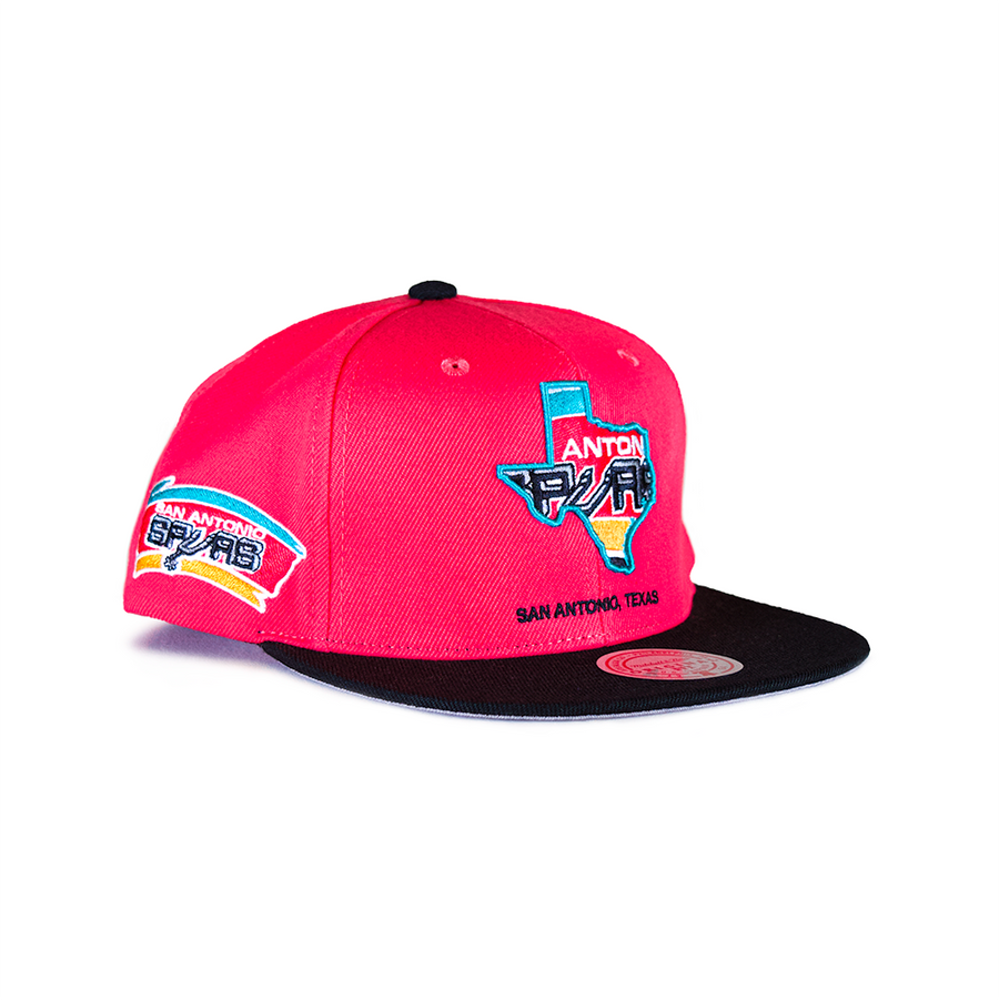 Mitchell & Ness Team Insider San Antonio Spurs 2Tone Snapback - Pink/Black