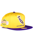 Mitchell & Ness Team Insider Los Angeles Lakers 2Tone Snapback - Yellow/Purple