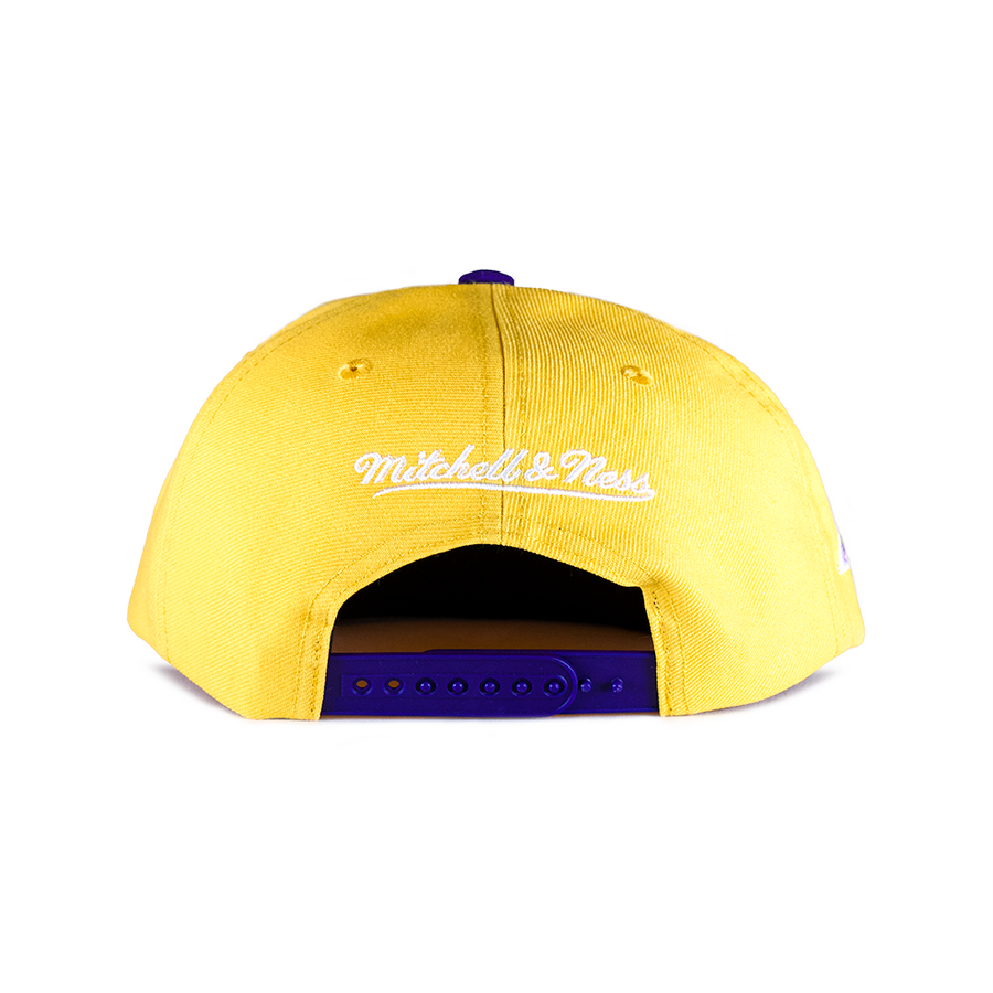 Mitchell & Ness Team Insider Los Angeles Lakers 2Tone Snapback - Yellow/Purple