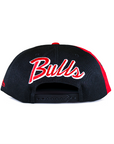 Mitchell & Ness "CB" Chicago Bulls Snapback - Black/Red One Panel