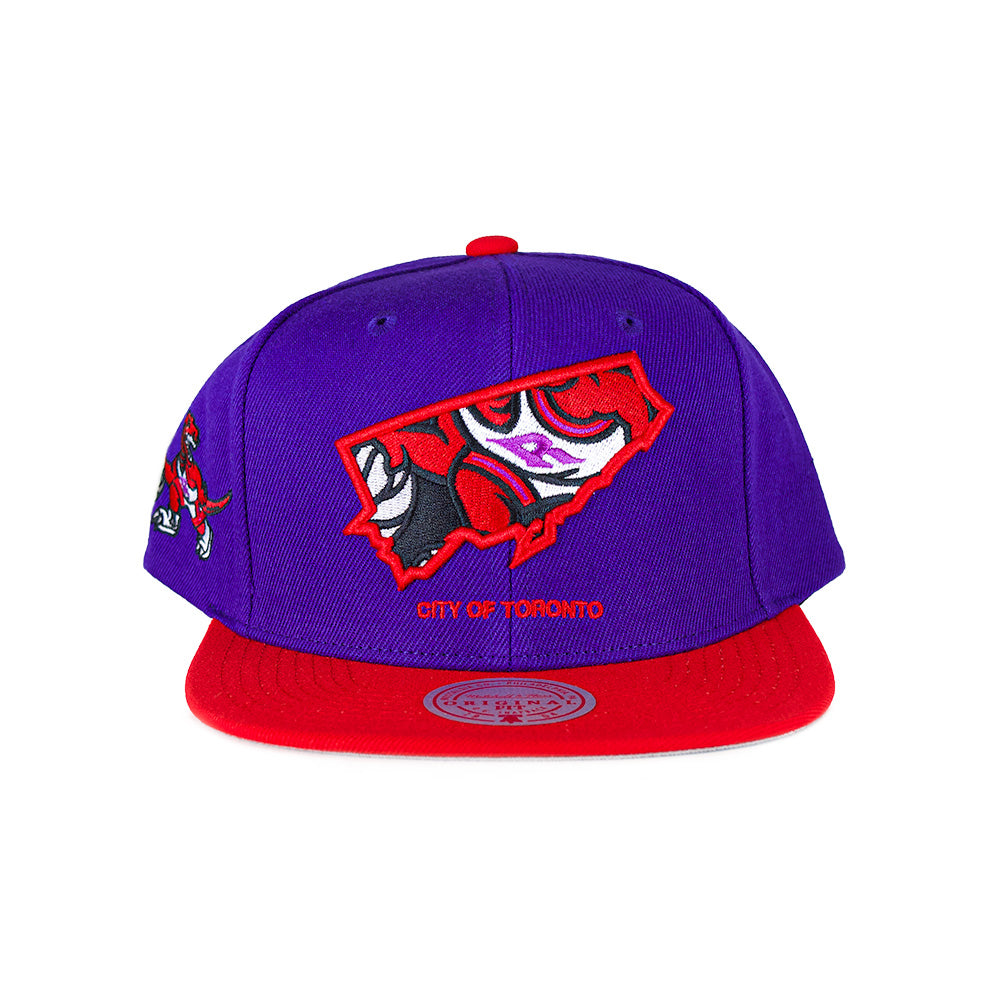 Mitchell & Ness Team Insider Toronto Raptors 2Tone Snapback - Red/Purple