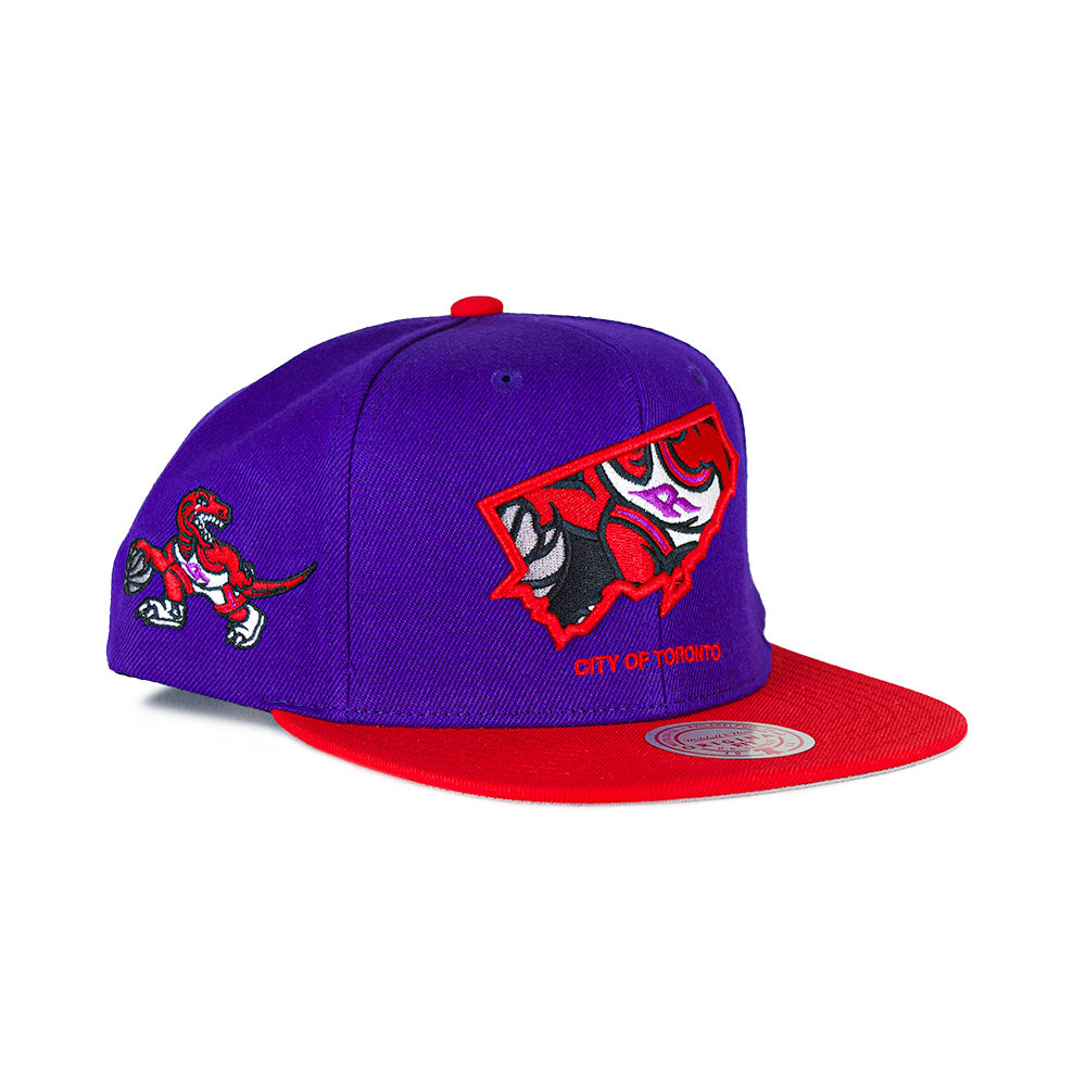 Mitchell & Ness Team Insider Toronto Raptors 2Tone Snapback - Red/Purple