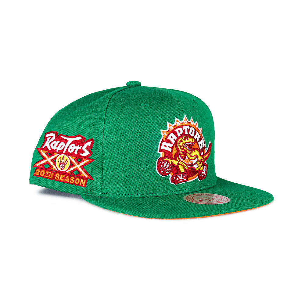 Mitchell & Ness Toronto Raptors Snapback - Green/20 Year Patch