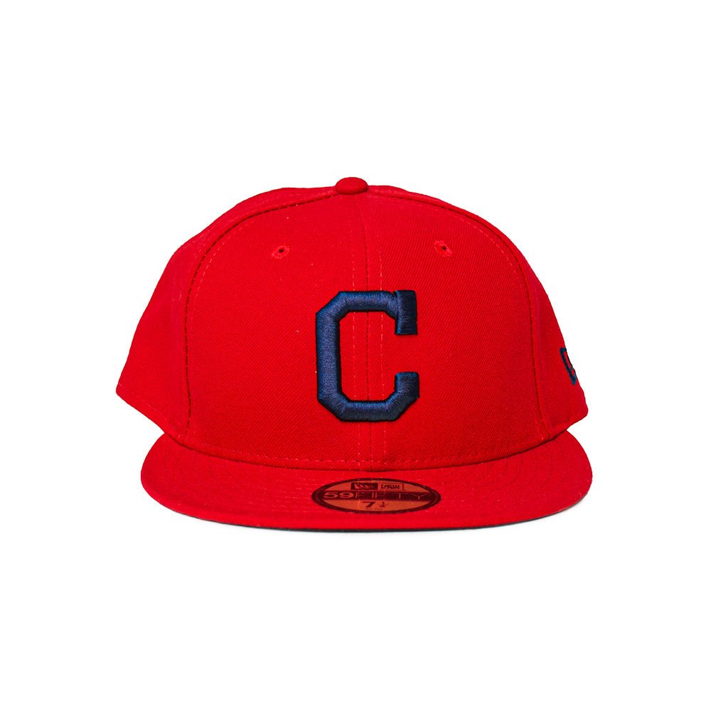 New Era Cleveland Indians 59Fifty Fitted - Red/Navy