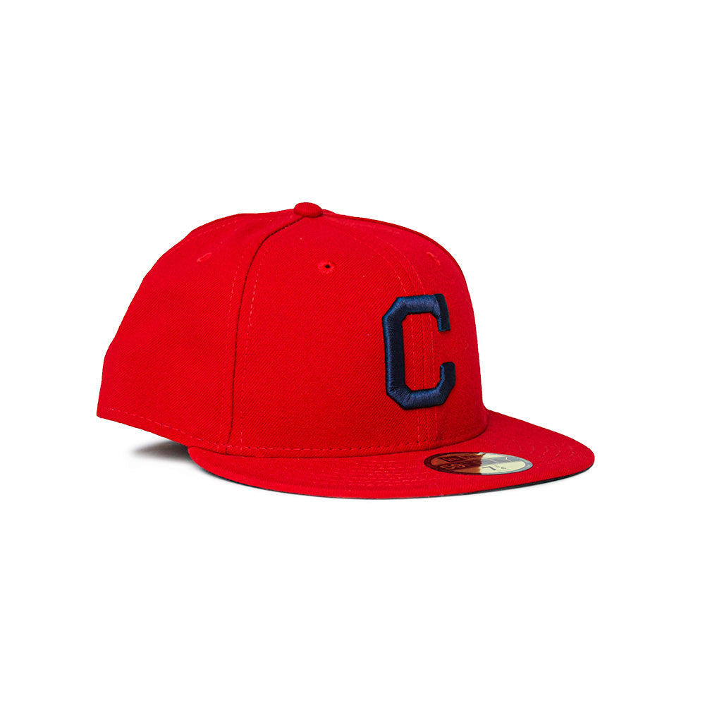 New Era Cleveland Indians 59Fifty Fitted - Red/Navy