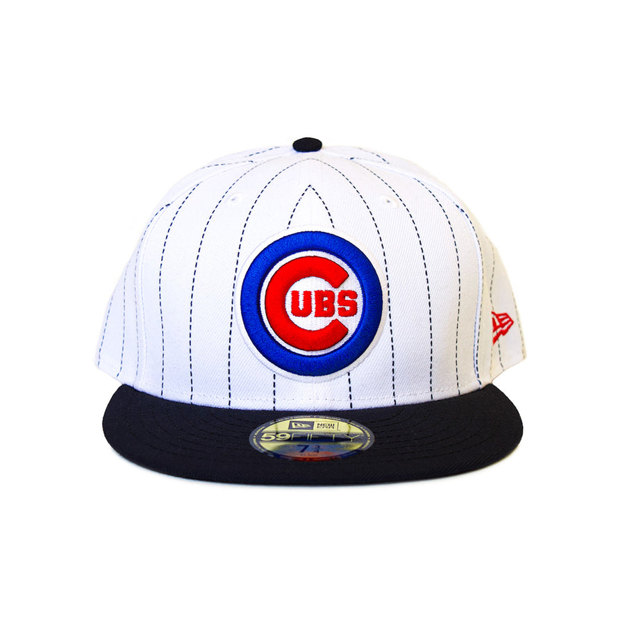 New Era Chicago Cubs 59Fifty 2Tone Fitted - White/Navy Pinstripe