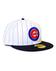 New Era Chicago Cubs 59Fifty 2Tone Fitted - White/Navy Pinstripe
