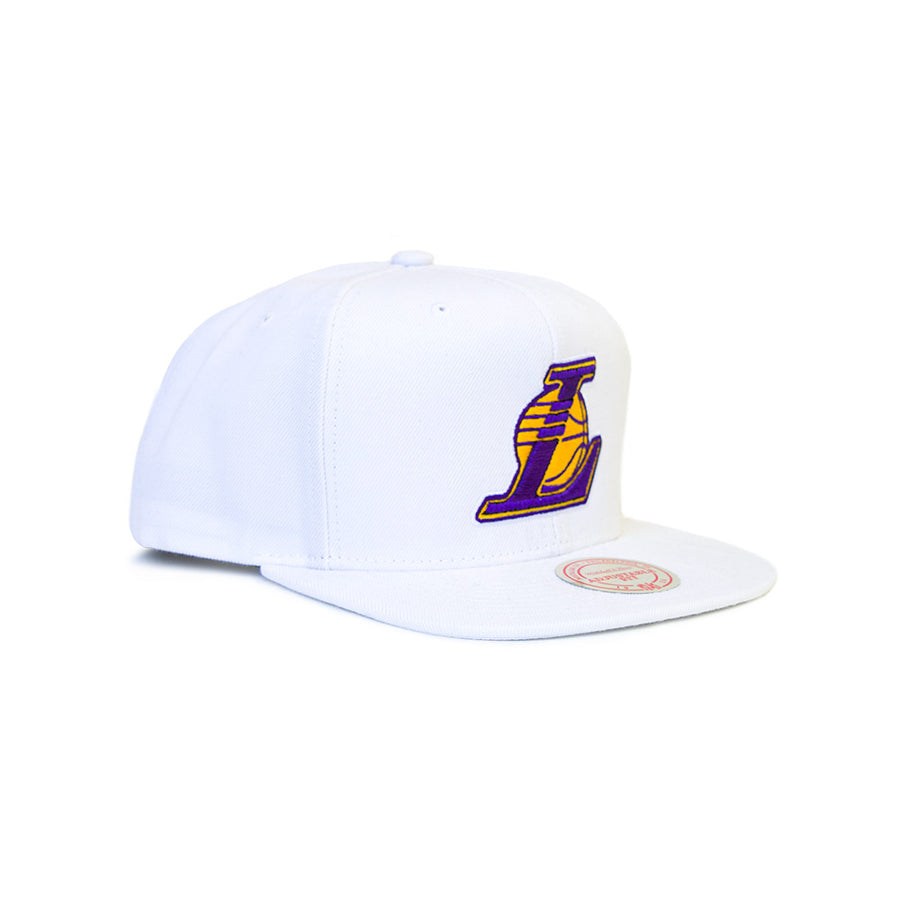 Mitchell & Ness Los Angeles Lakers Snapback - White