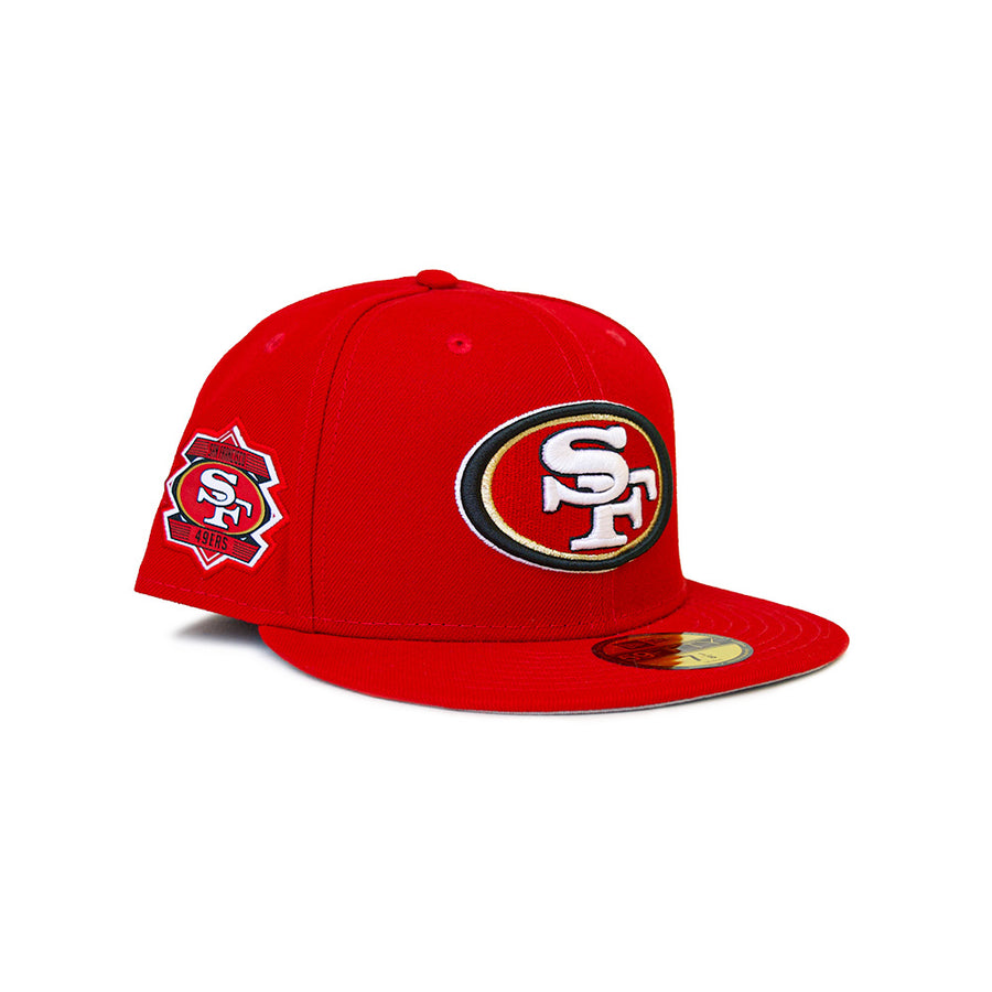 New Era San Francisco 49ers 59Fifty Fitted - Red w Side Patch