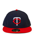 New Era Minnesota Twins 59Fifty 2Tone Fitted - Navy / Red