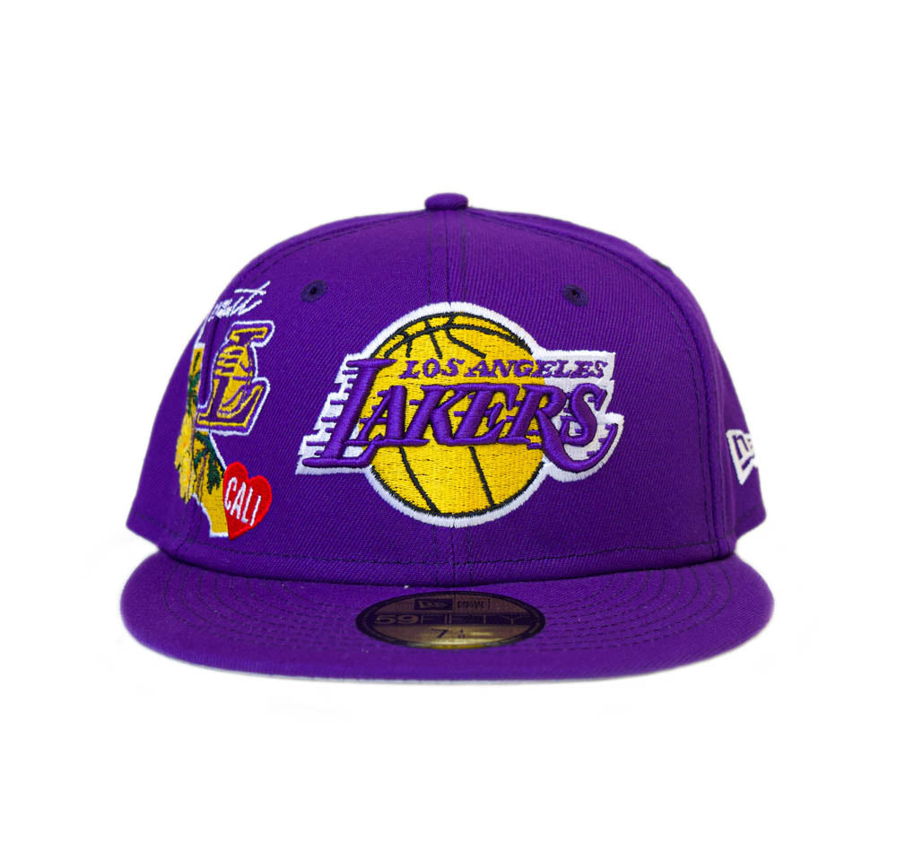 New Era Los Angeles Lakers "State Patch" 59Fifty Fitted - Purple