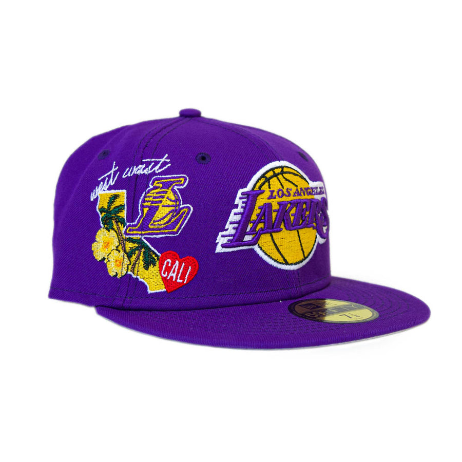 New Era Los Angeles Lakers "State Patch" 59Fifty Fitted - Purple