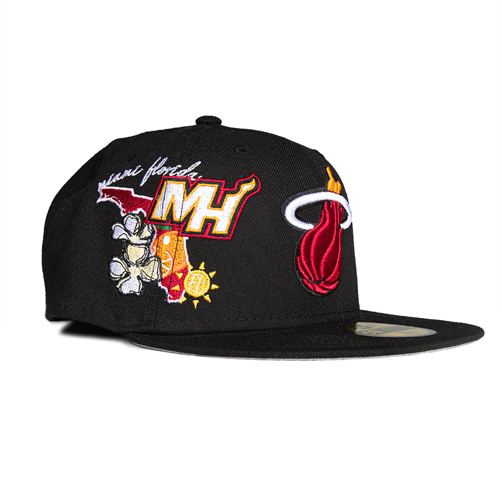 New Era Miami Heat "State Patch" 59Fifty Fitted - Black