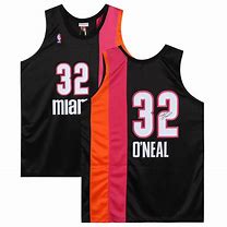 Mitchell & Ness NBA Miami Heat Jersey (Shaquille O'Neal) - Black/Pink/Orange