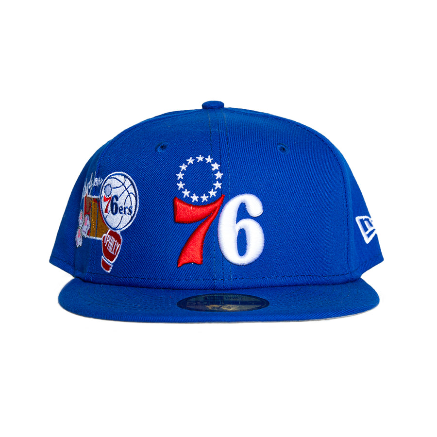 New Era Philadelphia 76ers "State Patch" 59Fifty Fitted - Blue