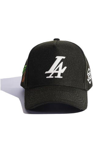 Reference Paradise LA Wool Snapback - Dark Green