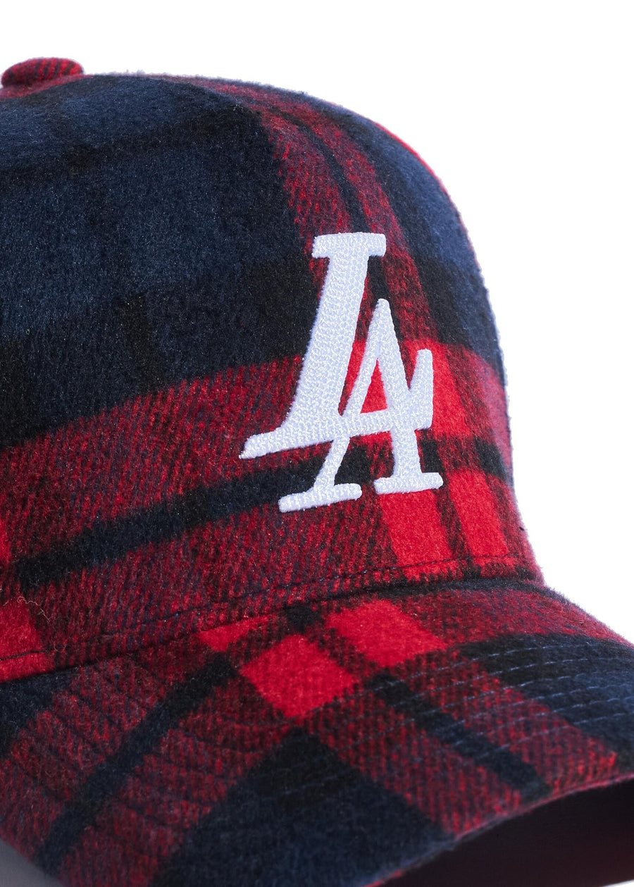 Reference LA Paradise Snapback - Red/Blue (Plaid Chainstitch)