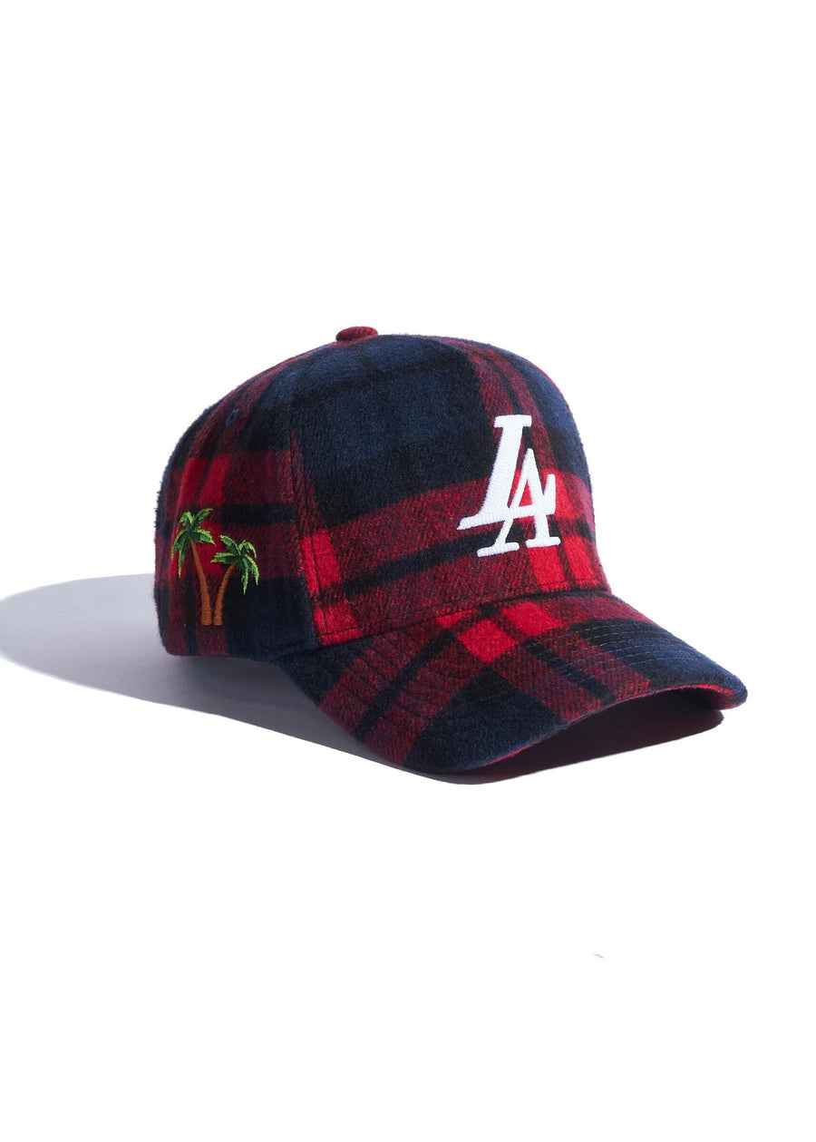 Reference LA Paradise Snapback - Red/Blue (Plaid Chainstitch)