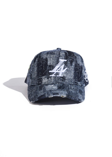 Reference LA Paradise Denim Snapback - Indigo Distress