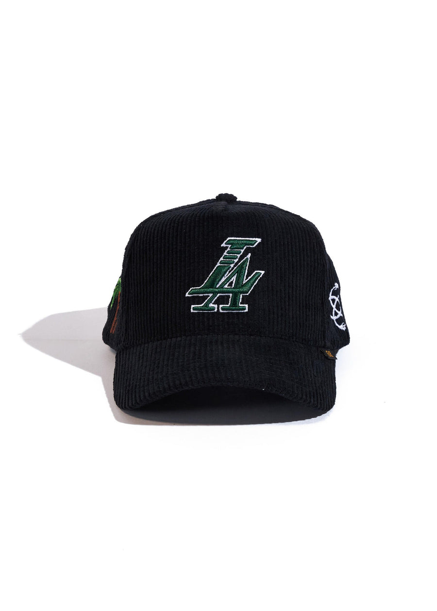 Reference Paradise LA Corduroy Snapback - Black & Green