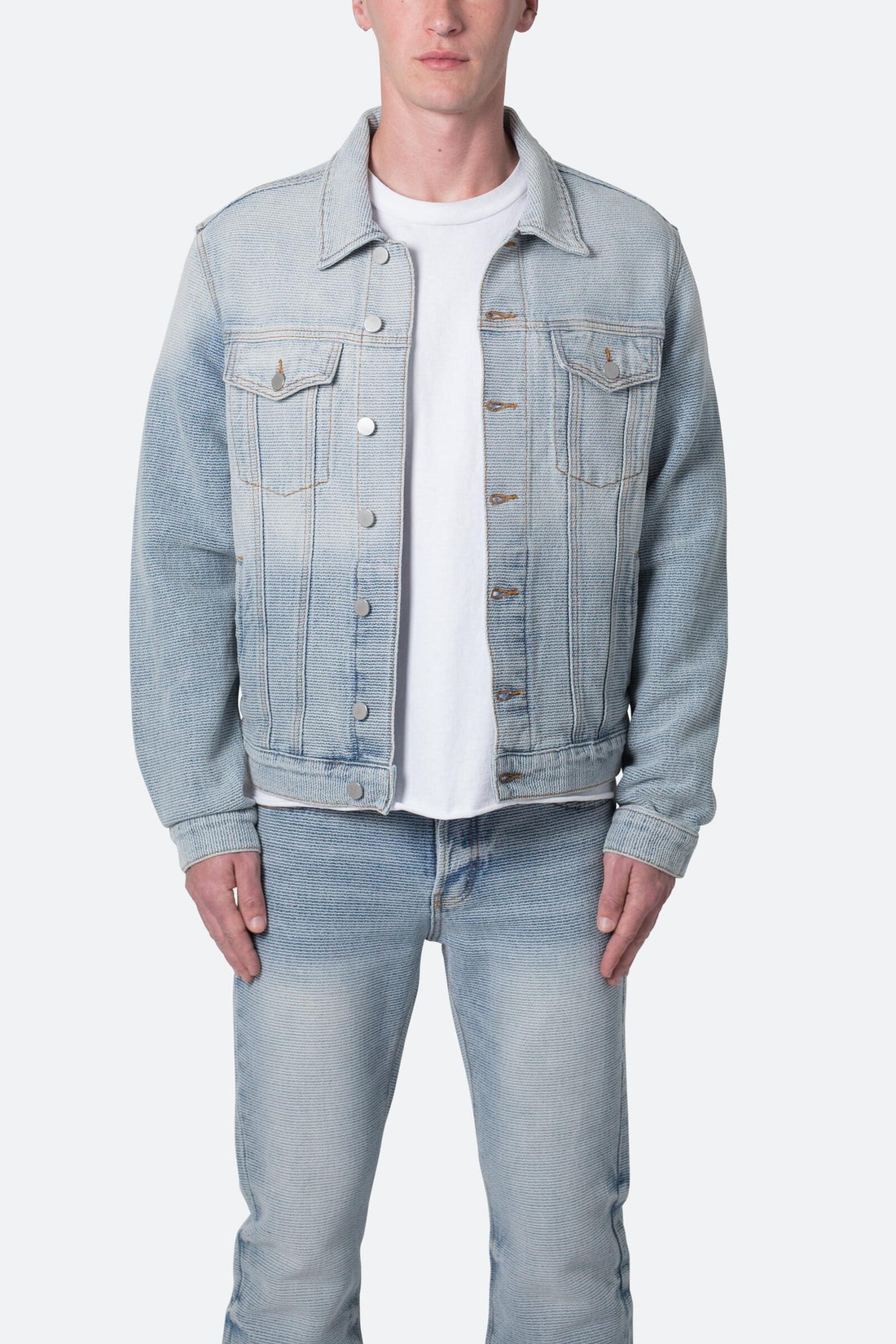 MNML: Western Crosshatch Trucker Jacker [Blue]