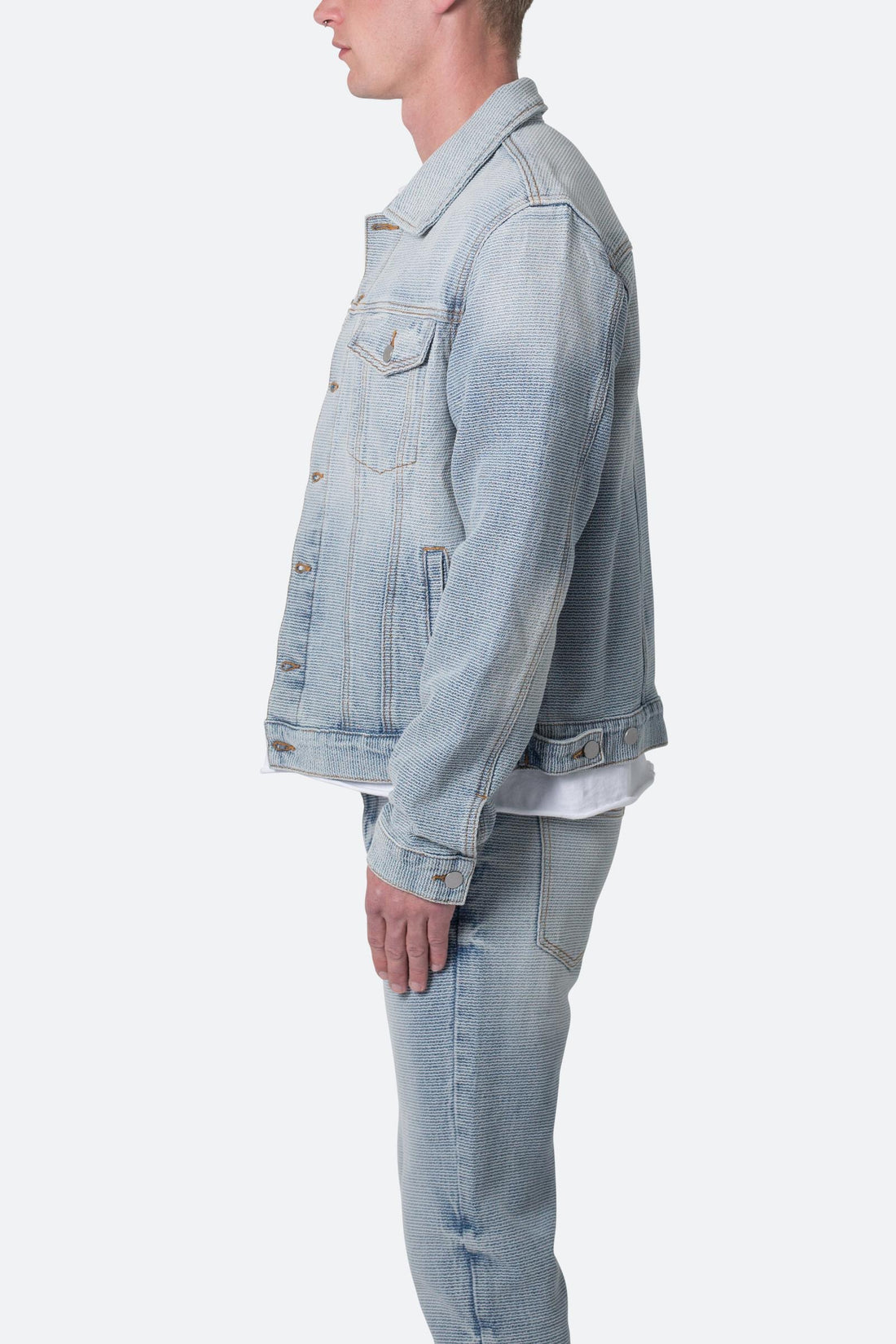 MNML: Western Crosshatch Trucker Jacker [Blue]