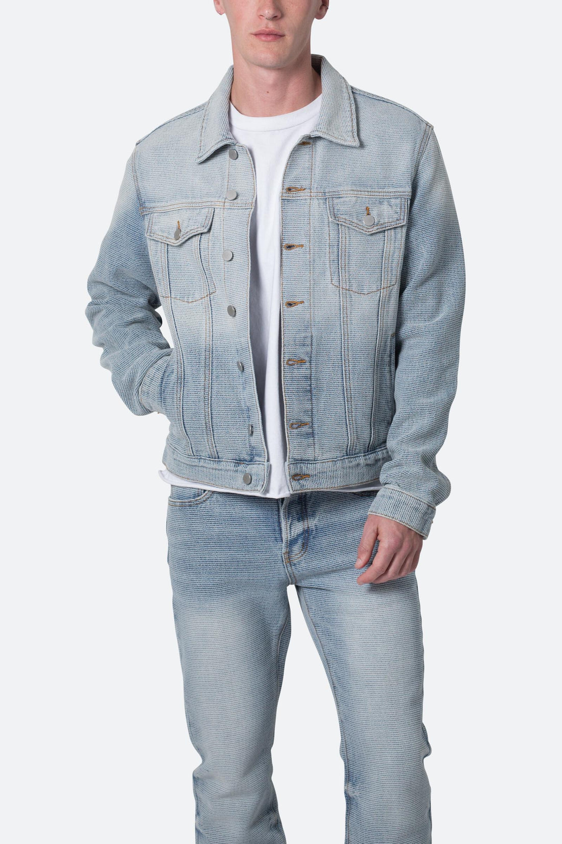 MNML: Western Crosshatch Trucker Jacker [Blue]