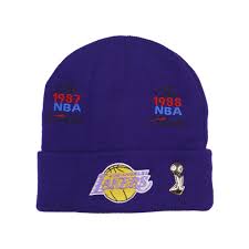 Mitchell & Ness Finals Logo Knit Beanie Los Angeles Lakers
