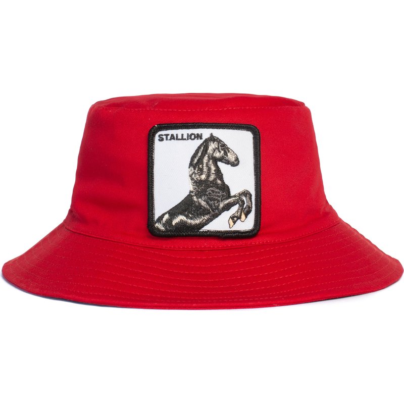 Goorin Bros I'm A Little Hoarse "Horse" Bucket Hat - Red
