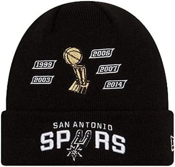 New Era San Antonio Spurs Knit Beanie - Black