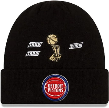 New Era Detroit Pistons Knit Beanie - Black