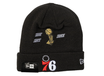New Era Philadelphia 76ers Knit Beanie - Black
