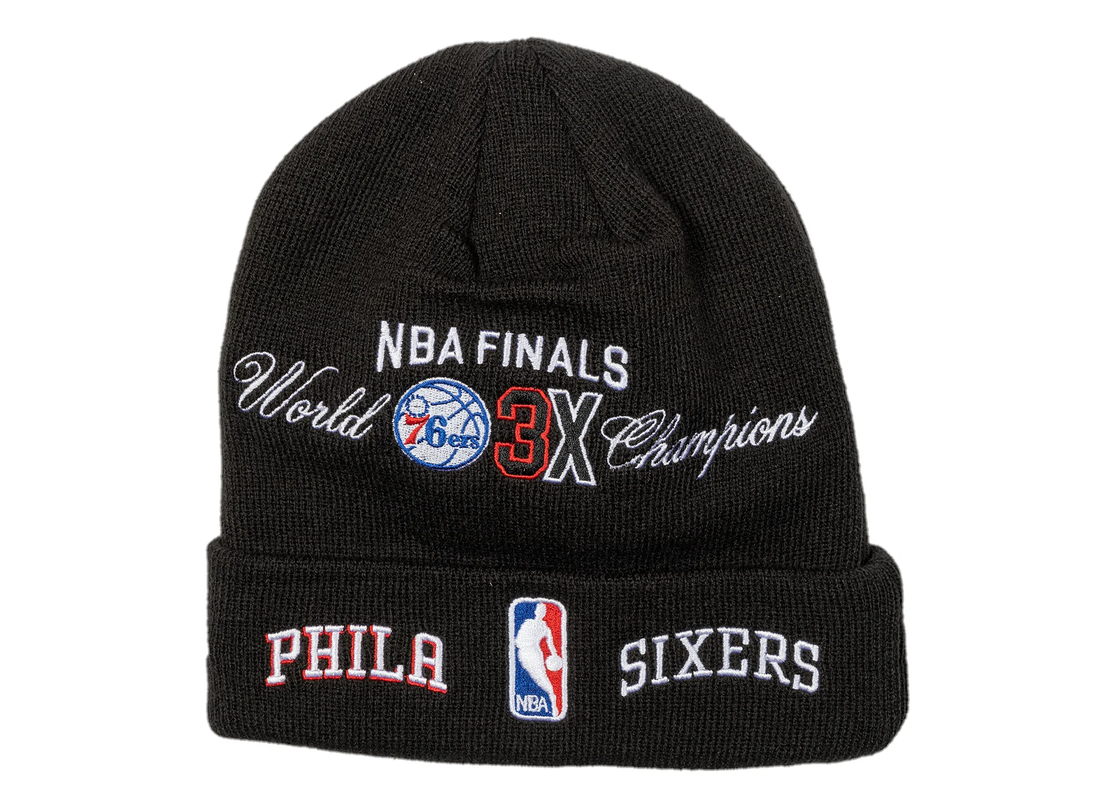 New Era Philadelphia 76ers Knit Beanie - Black