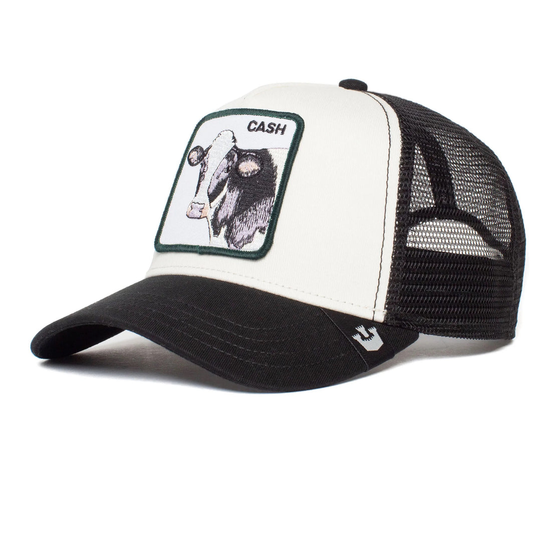 Goorin Bros Cash Cow Trucker Snapback - White / Black