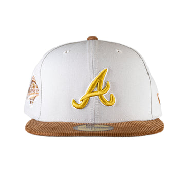 New Era Atlanta Braves 5950 Corduroy Visor - 2Tone Stone & Tan