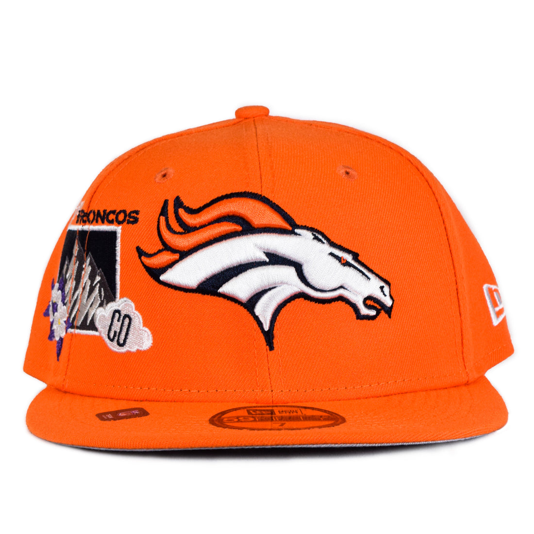 New Era Denver Broncos "State Patch" 59Fifty Fitted - Orange