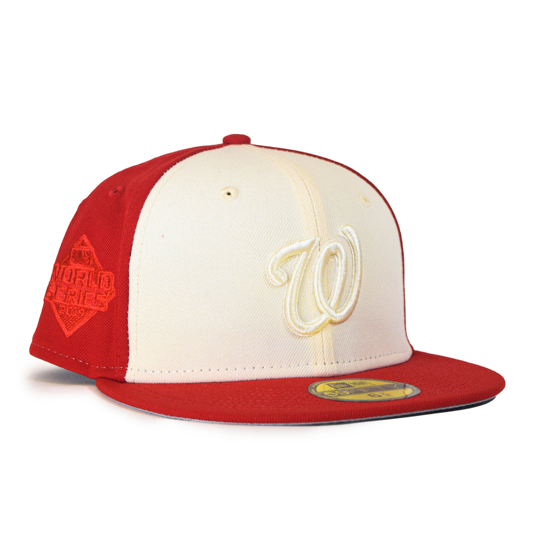 New Era Washington Nationals "Tonal 2Tone" 59Fifty Fitted - Cream/Red