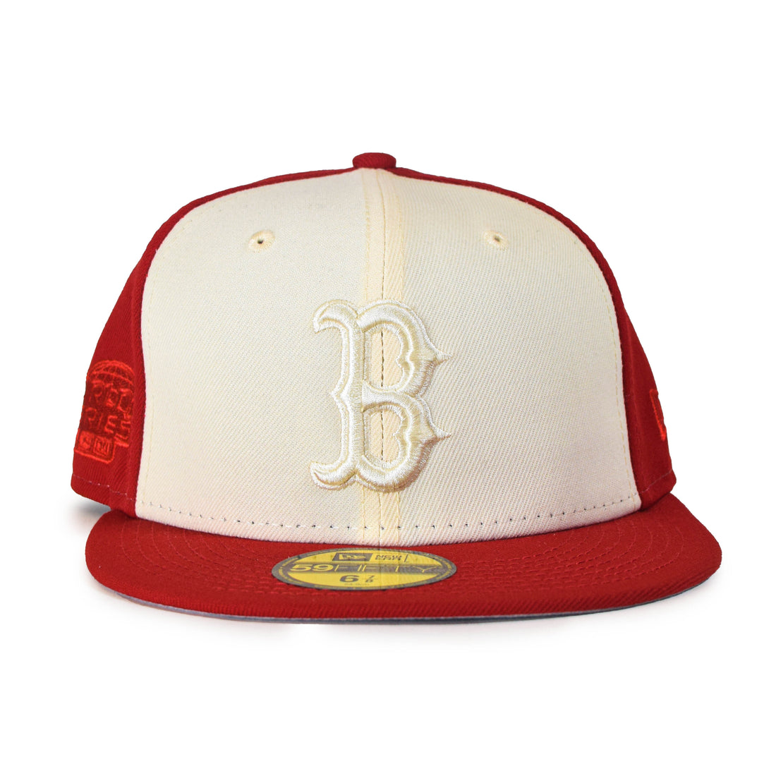 New Era Boston Red Sox "Tonal 2Tone" 59Fifty Fitted - Cream/Red