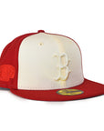 New Era Boston Red Sox "Tonal 2Tone" 59Fifty Fitted - Cream/Red