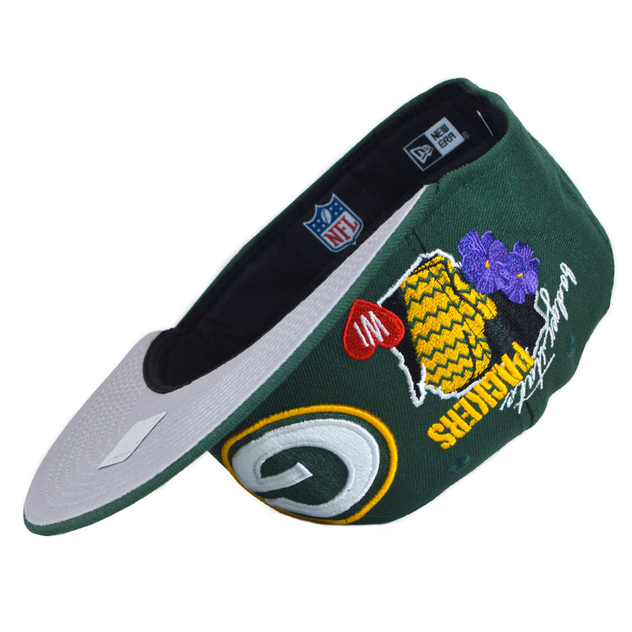 New Era Green Bay Packers "State Patch" 59Fifty Fitted - Green