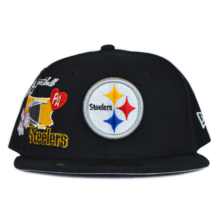 New Era Pittsburgh Steelers "State Patch" 59Fifty Fitted - All Black
