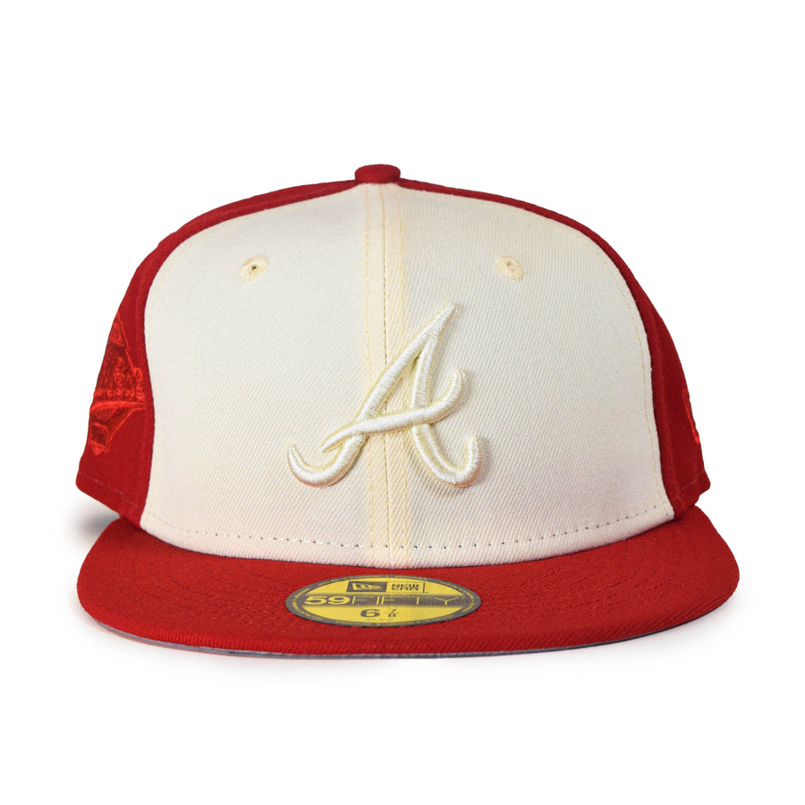 New Era Atlanta Braves "Tonal 2Tone" 59Fifty Fitted - Cream/Red