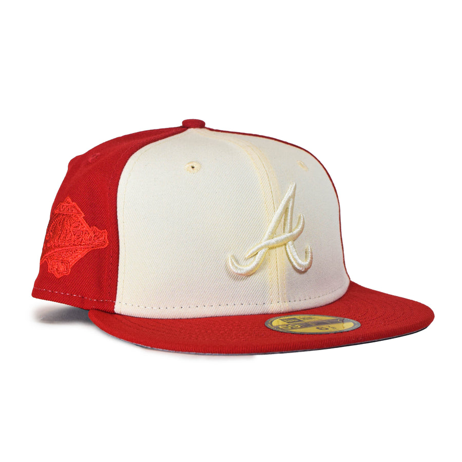 New Era Atlanta Braves "Tonal 2Tone" 59Fifty Fitted - Cream/Red