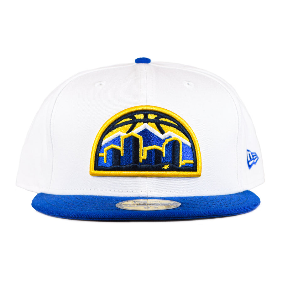 New Era Denver Nuggets 2Tone 59Fifty Fitted - White/Blue