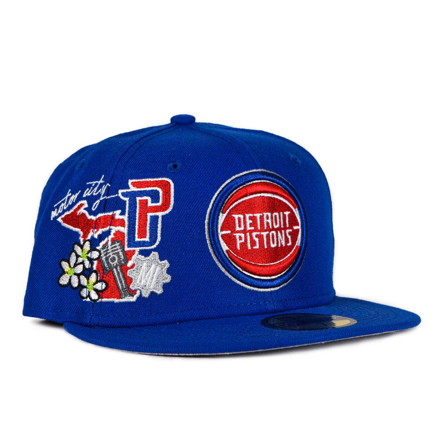 New Era Detroit Pistons "State Patch" 59Fifty Fitted - Blue