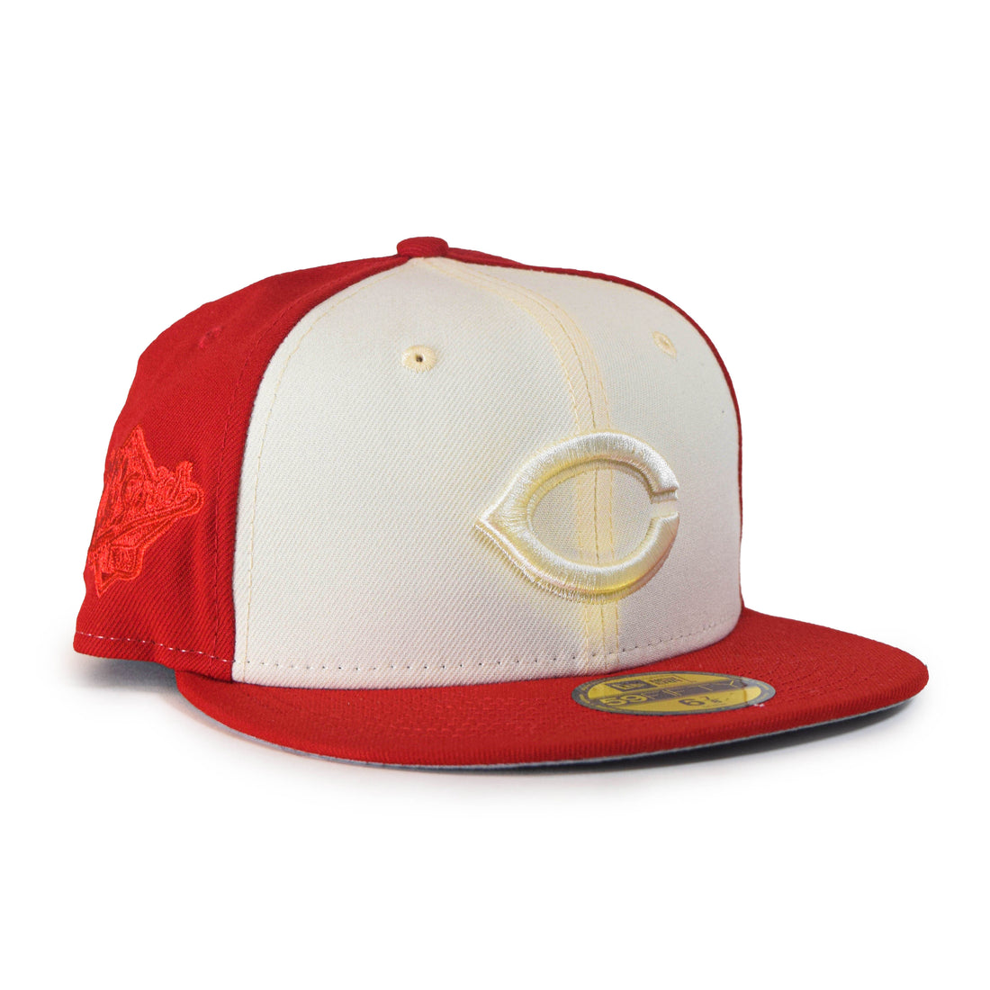 New Era Cincinnati Reds "Tonal 2Tone" 59Fifty Fitted - Cream/Red