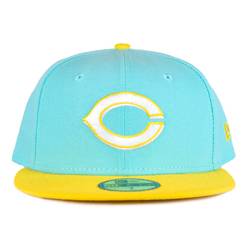 New Era Cincinnati Reds 59 Fifty Fitted - Mint/Yellow